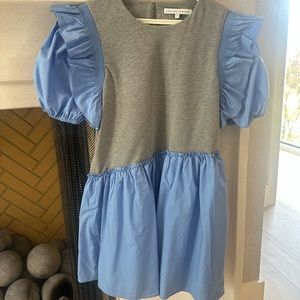 English factory Mixed media dress- SMALL